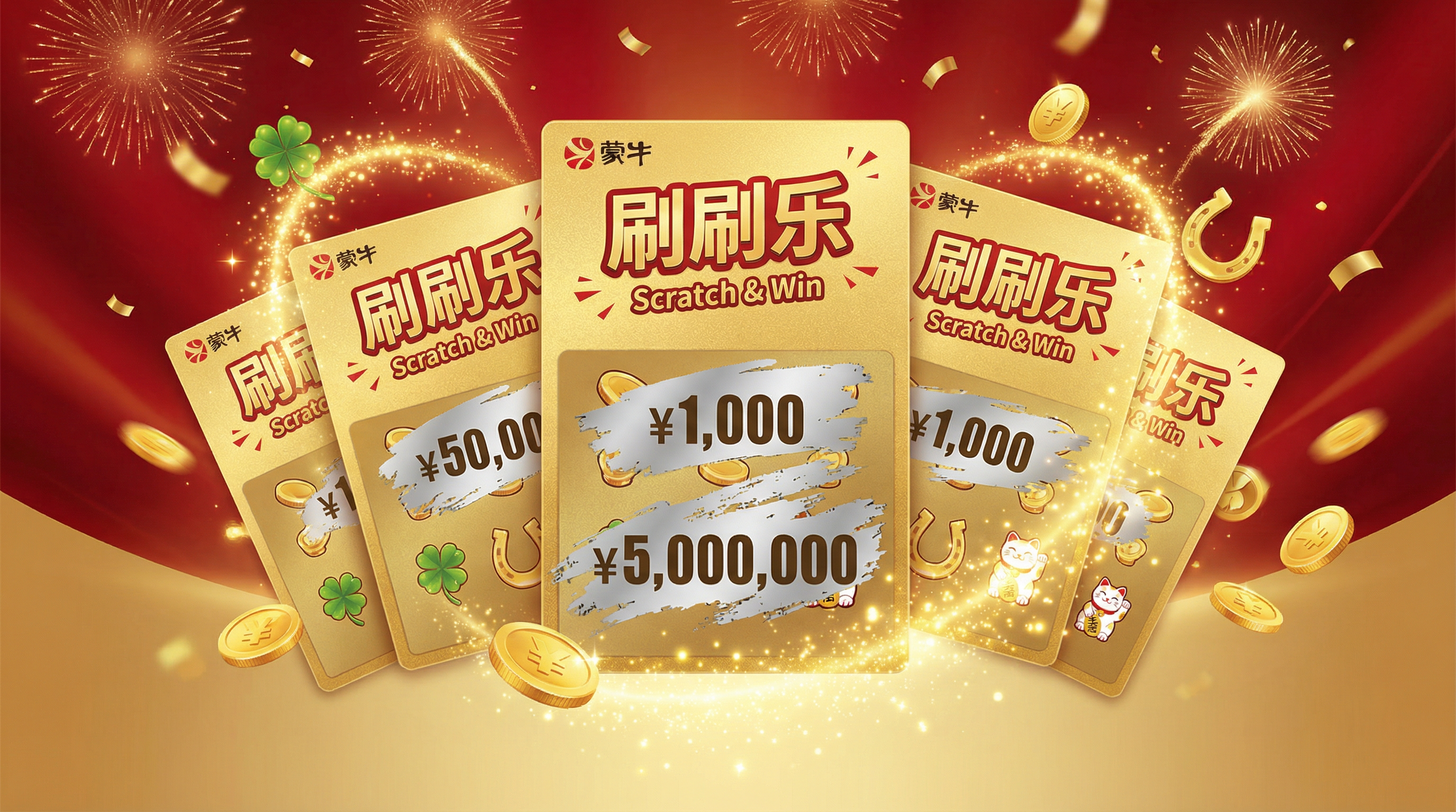 刮刮乐活动赢取现金奖励